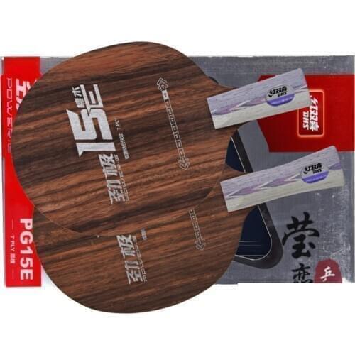 Original DHS power G 15E PG15E table tennis blade pure wood table tennis racket fast attack with loop ping pong racket