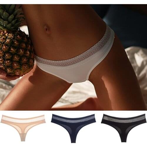 Sexy Panties Women Underwear Lingerie G-String Hollow Out Thongs for Women String Thongs Solid Seamless G-String Panties