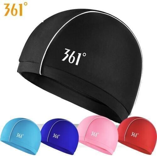 361 Women Fabric Swimming Cap Unisex Adult Pool Breathable Swimming Caps Long Hair Ears Protection Men Water Sports Swimming Cap