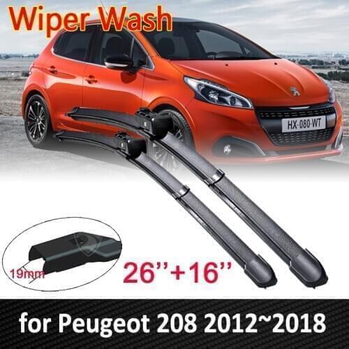 Car Wiper Blades for Peugeot 208 2012~2018 Front Windscreen Windshield Window Wipers Car Accessories 2013 2014 2015 2016 2017