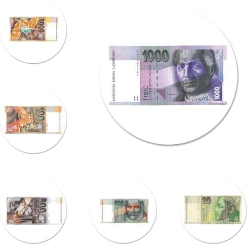 Slovak Koruna Icons Pins Badge Decoration Brooches Metal Badges For Backpack Decoration 58mm