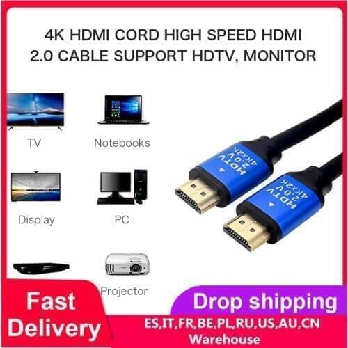 HDMI-compatible Cable 4K HDMI Cord(up to 16.4ft) High Speed HDMI-compatible 2.0 Cable Support HDTV for Monitor