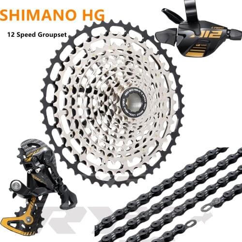 Sroad 1x12 Bicycle Groupset 12Speed Rear Derailleur 11-50T Cassette ULT Eagle Group Set Mountain Bike Shifter MTB 12s HG Spocket