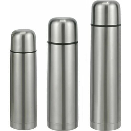 Student Insulating Drinking Bottle Vacuum Jug Hot Cold Flask Water Bottle With Click Closure Stainless Steel 500-1000ML