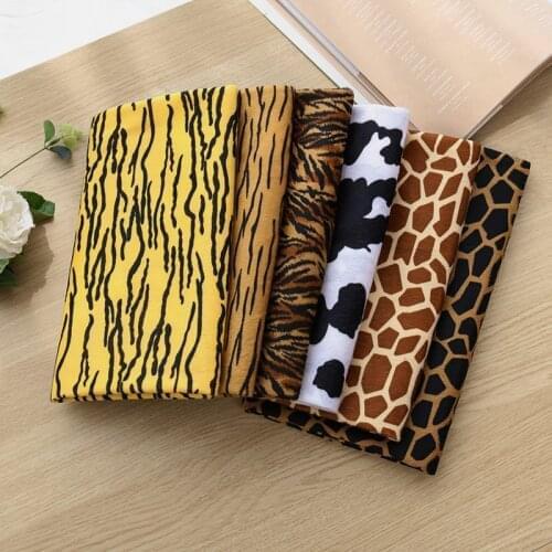 Cheap Sewing Fabric Leopard Print Plush Fabric For Diy Pets' Clothes And Sofa Cover Toys Material Accessories TJ1226