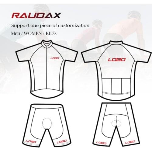 Raudax Cycling Jerseys Set Competition Grade Best Quality Custom Design Bicycle Maillot Ropa Ciclismo Summer Hombre Roupa Kit
