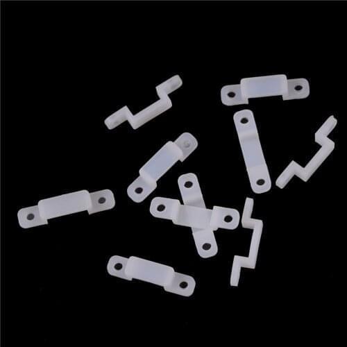 10Pcs Silicone Mounting Connector clip For LED Strip fixing holder 10/14/17mm width