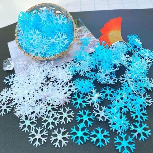 100pcs Snowflake Christmas Snowflake Christmas Decoration Wedding Party Throwing Fake Snowflake Decoration