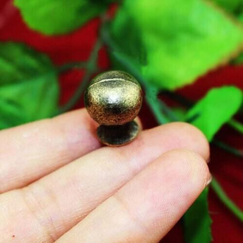 13*16MM Mini Knobs antique bronze zinc alloy Drawer Pulls Jewelry Box Decorative Pull Handle Knobs for Wooden Box cases