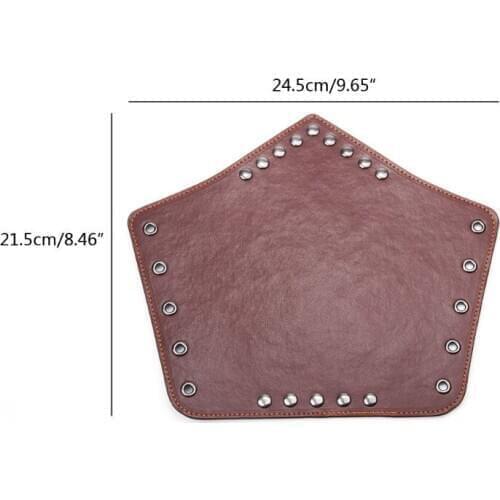 2 Pack Faux Leather Arm Guards Medieval Knight Bracers Leather Gauntlet Wrist LX9E