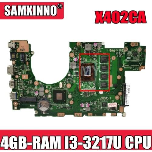 Akemy X402CA Laptop motherboard for ASUS X502CA X502C X402C original mainboard 4GB-RAM I3-3217U CPU