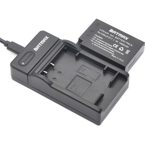 2X 1040mAh LP-E17 LPE17 LP E17 Camera Battery + LED USB Charger for Canon EOS M3 M5 750D 760D T6i T6s 800D 8000D Kiss X8i