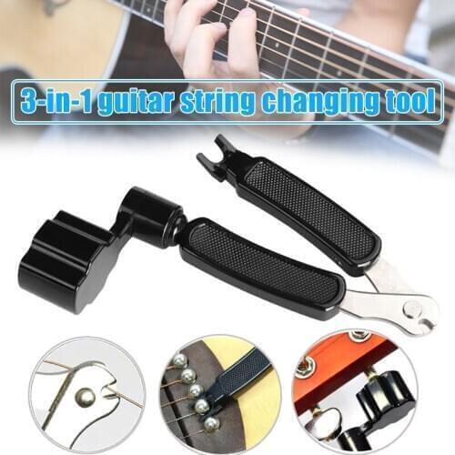 Guitar Accessories Guitar String Changer 3 in 1 Strings Cutter Winder Pin Puller WHShopping