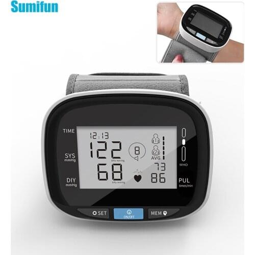1 Pice Wrist Automatic Blood Pressure Monitor Home Use Convenient Electric Medical Health Medical Machine Without Voice
