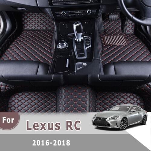 RHD Car Carpets For Lexus RC 2018 2017 2016 Car Floor Mats Artificial Leather Custom Styling Auto Interior Accessories Foot Pads