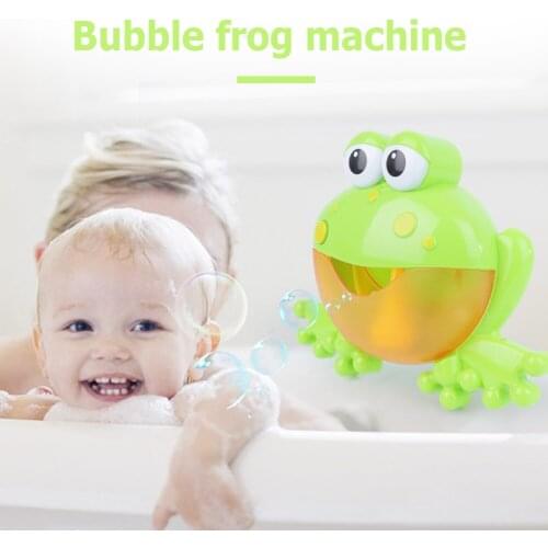 Baby Frog Bubble Machine Music Bathing Kids Toy Automatic Bubble Soap Maker