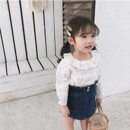 Childrens Skirts Spring Summer Style Kids Fashion Denim Skirt Casual Pockets Toddlers Kids Elastic Waist Pettiskirt New Arrival