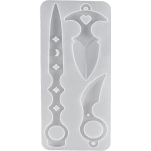 DIY Keychain Silicone Mould Crafts Decorations Pendant Making Tool Crystal Epoxy Resin Mold