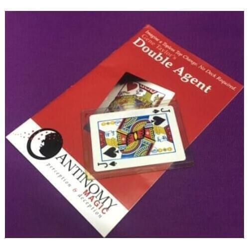 The Double Agent Magic Tricks For Magician Card Change Trick Close Up Gimmick Props Comedy