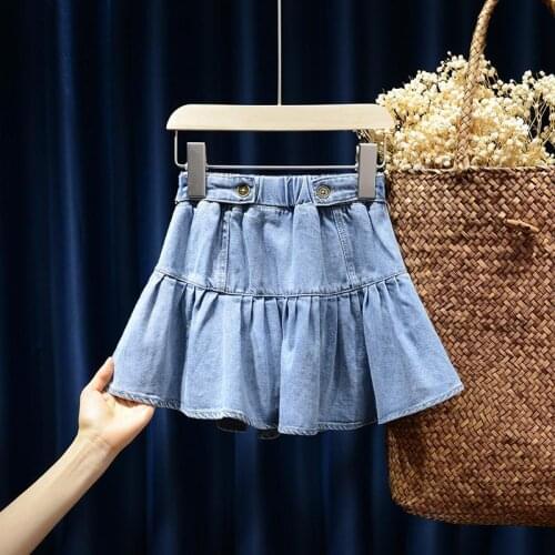 2021 new spring autumn summer Girls Kids Boys Denim skirt comfortable cute baby Clothes Children Clothing