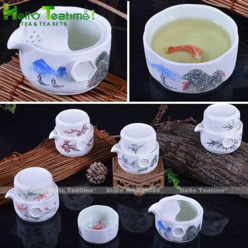 Egoist portable travel tea set,convenient kuaike kung fu teaset,1teapot+1tea cup,without travel bag,fashional style