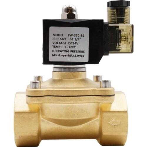 G3/8"toG2" Brass Electric Air Solenoid Valve,Normally Closed Solenoid Valve For Hot Water Oil Air,AC220V DC12V 24V,0~1.0Mpa,IP65