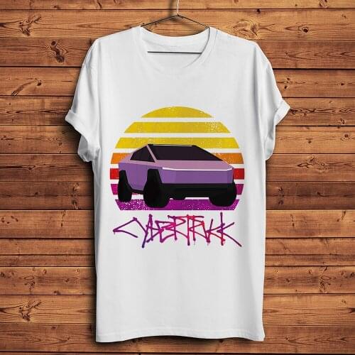 Cybertruck on Mars funny t shirt men summer new white casual homme cool streetwear tshirt gift unisex