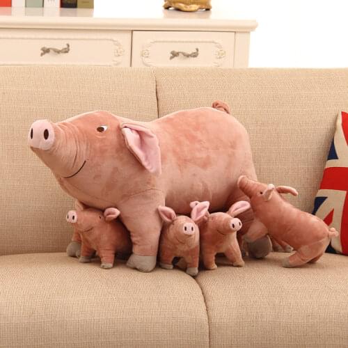 Simulation Pig Plush Toy 40/50 CM Plush Pillow For Children Animals Soft Cushion Brinquedos For Gift Home Decoration Cushion