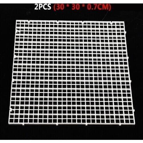 2pcs Gravel Grid Isolation Board Aquarium Separator Free Cut Fish Tank Divider Filtration Net Cleaning Tool Replacement Parts