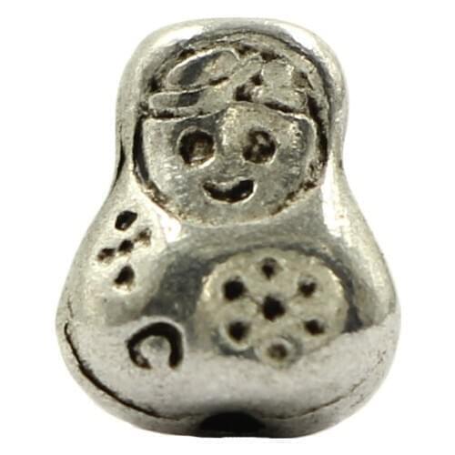 Classical Russian Baby Tibetan Silver Metal Loose Spacer Beads For Making DIY Jewelry Findings Accessories 15pcs