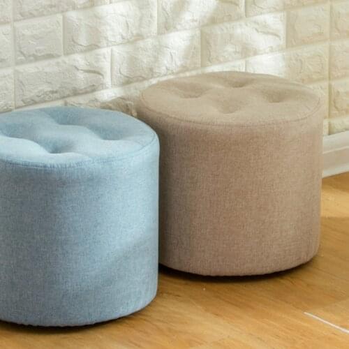 Small fashionable sofa stool household solid wood creative small bench sitting adult cloth art vanity chair couch