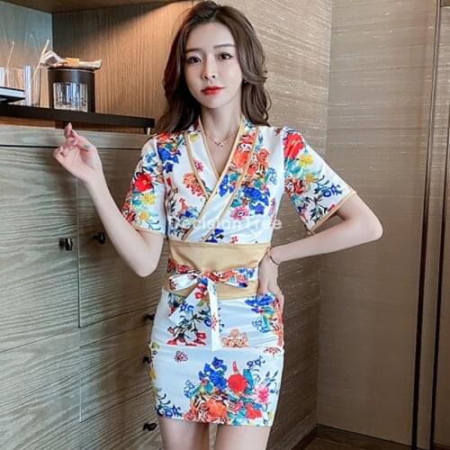 2021 japanese kimono traditional geisha costume women sexy dress japan kimono women haori yukata cosplay japanese dress