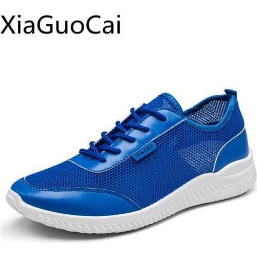 Spring and Autumn New Style Mens Sneakers Shoes Slip on Rubber Flat Sneakers Mesh Casual Shoes Foreign Trade