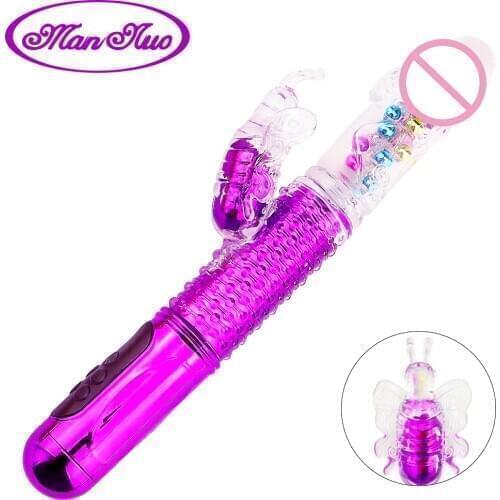 Man Nuo USB Charge Bee G Spot Vibrator Pussy Vagina Clitoris Stimulator Women Sex Toy Waterproof Female Masturbator Massager