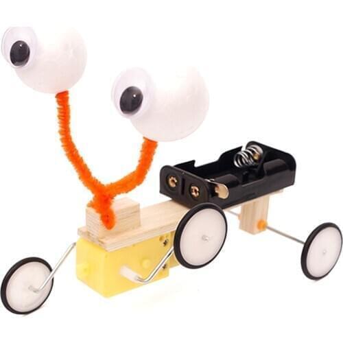 DIY childrens science toy reptile robot model kit electric invention creative toy education gift