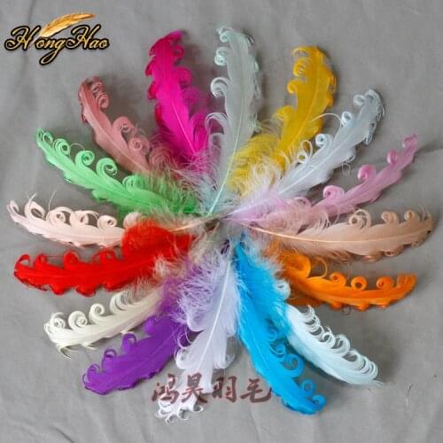 Natural Goose Feathers 15-20cm Big Floating Colourful Swan Feather Plume for Craft Wedding Jewelry Home Decoration