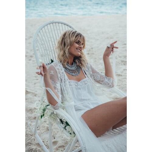 2021 New Lace Long Cloak Loose Sunscreen Beach Cardigan Long Skirt Swimsuit with Vacation Hoodie