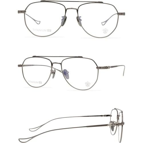 Belight Optical Men Women Pilot Shape Retro Cool Design Glass Prescription Eyeglasses Optical Spectacle Frame Eyewear CH8046