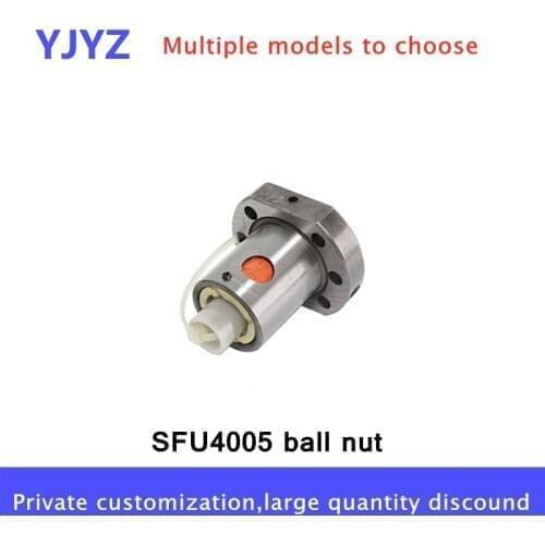 SFU Ball screw pair small lead round hole nut sliding table module fixing seat screw SFU4005