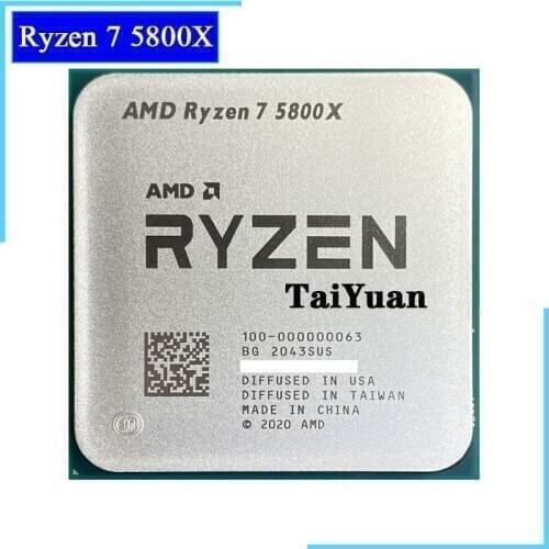 AMD Ryzen 7 5800X R7 5800X 3.8 GHz Eight-Core 16-Thread CPU Processor 7NM L3=32M 100-000000063 Socket AM4