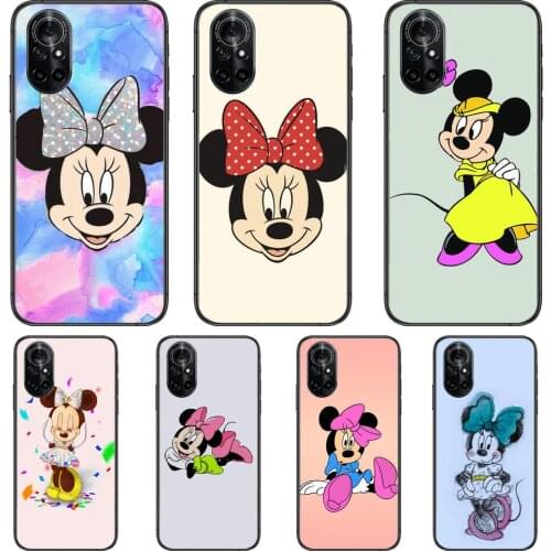 Lalaland Minnie Mouse Clear Phone Case For Huawei Honor 20 10 9 8A 7 5T X Pro Lite 5G Black Etui Coque Hoesjes Comic Fash desi