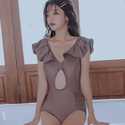 Sexy Swimsuit For Women One Piece Swimwear Rashguard Female New Korean Undertakes Animal Spandex Swimwear Women One Piece