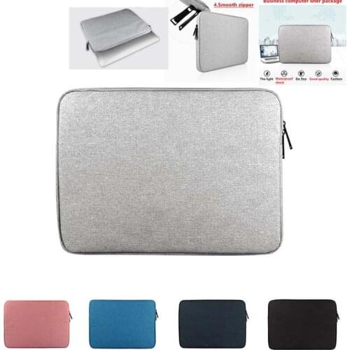 Laptop waterproof Sleeve Bags for Macbook air 13 11 pro Retina 12 15 inch Notebook Cover for Lenovo 14 15.6 13.3 case zipper bag