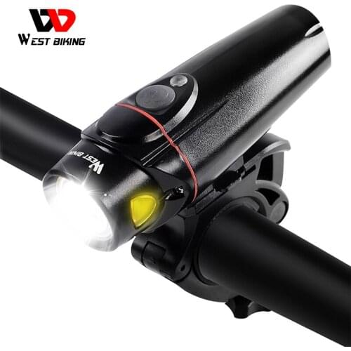 WEST BIKING 350 Lumen Intelligent Bicycle Light Sensor Auto 2200mAh Cycling Headlight USB Rechargeable Waterproof MTB Bike Light