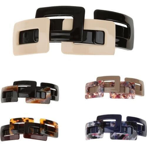 Vintage Leopard Print Large French Barrette Ponytail Holder Hair Clips Hair Style Accessories Headwear Tool for Women Girls