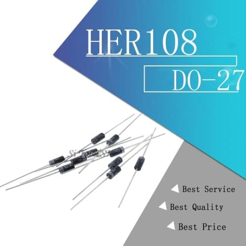 20PCS Rectifier Diode HER108 HER208 HER307 HER308 HER508 SF16 SF56 SF54 FR307 FR607 DO-27