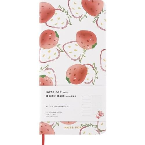 Note For Sakura Slim Weekly Planner 168P Portable 2021 Agenda Scheduler Book Undated Week Notebook 138mm*67mm