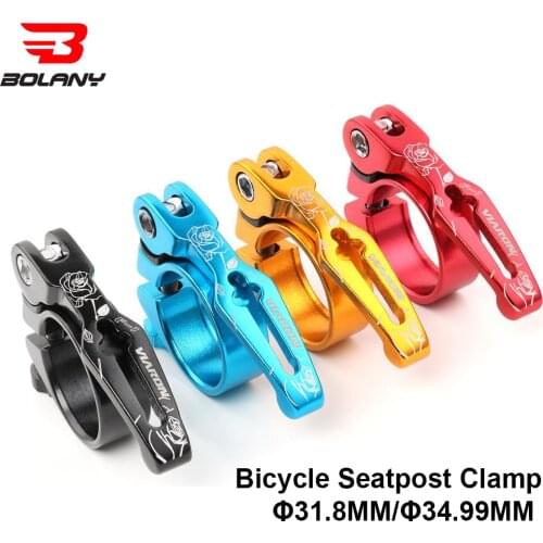 31.8/34.9mm Aluminum Alloy MTB Bike Seat Clamp Gub Quick Release Road Fixed Gear Bike Spare For Bicycles Parts