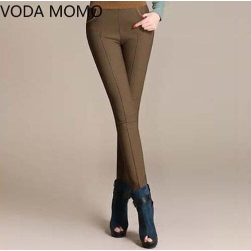 S-6XL Winter Plus Size Leather Leggings Women Pants High Waist Warm Leggings Thick Velvet Women Leggins Push Up Legging