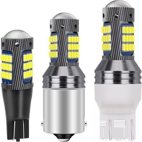 1PC 1156 BA15s P21W 1157 BAY15D P21/5W T20 7440 W21W 7443 W21/5W T15 W16W LED Bulb Car Brake Lamp Turn Signal Auto Reverse Light